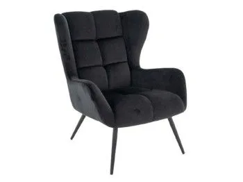 Кресло Signal LOUIS Velvet 19 (черный/черный)