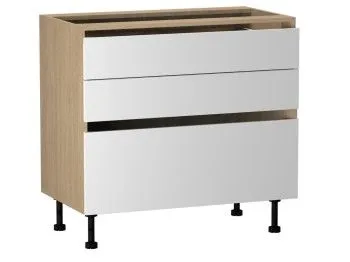Стол с ящиками СЯ-90, Женева (900*520*870) Дуб Палермо/Белый матовый, 22422