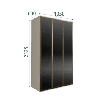 Шкаф 3-х дверный Bogemia Air (Шелк/Золото) БМШ2/3(3)