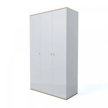 Шкаф 3-х дверный Римини (Белый/Золото) РМШ2/3