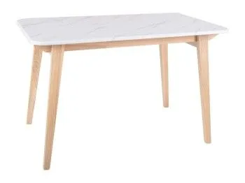 Стол обеденный Signal MARCUS 120 (эффект белого мрамора/дуб)