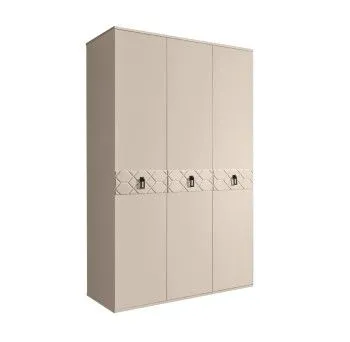 Шкаф 3-х дверный Bogemia Farfalle (Ваниль/Черный) БМШ2/3(Fa)