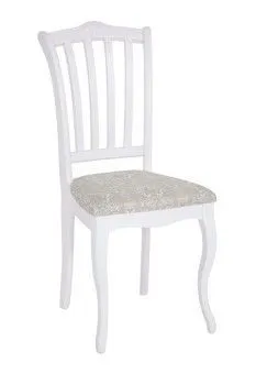 Стул Ланна (тон 304 белый/ткань Рио полоса 17)