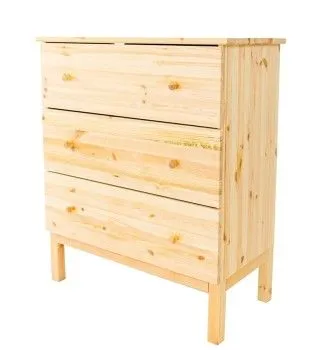 Комод Тарва Т-3 3 ящика (натуральный)