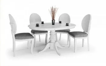 Стол обеденный Halmar WILLIAM, раскладной (белый)