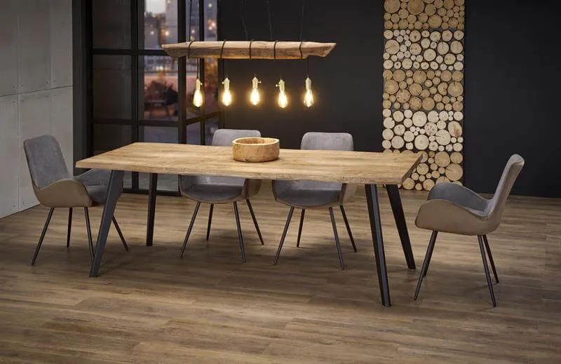 Стол обеденный Halmar DICKSON раскладной (дуб натуральный/черный) | изображение 15