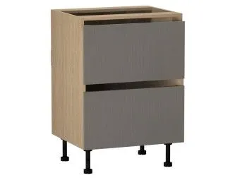 Стол с ящиками СЯ-60 (2), Женева (600*520*870) Дуб Палермо/Серый камень , 22022