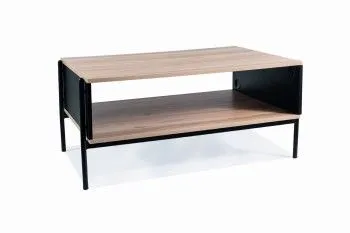 Стол журнальный Signal KARINA A (дуб/черный мат)