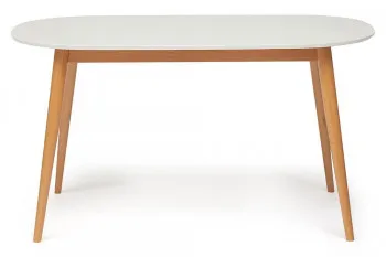 Стол обеденный MAX Бук, Белый