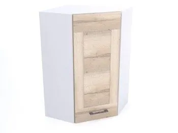 Шкаф угловой ШУ-60, Дублин (600*600*960) Дуб галифакс белый, 21661