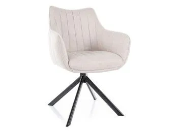 Стул кухонный Signal AZALIA Brego 22 поворотный (светло-бежевый/черный)