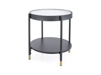 Стол журнальный Signal LAGUNA A (белый/черный)