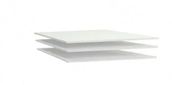 Дополнительные полки Д-1(доп) в шкаф для одежды глубокий, Денвер (868*495*16) Белый, 31302