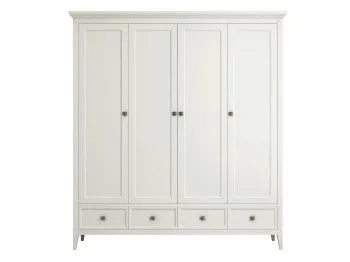 Шкаф четырехстворчатый Manhattan (Молочный)