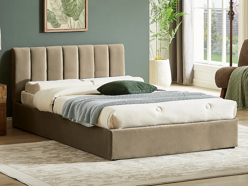 Кровать Signal MONTREAL Velvet Bluvel 28 (бежевый) 120/200