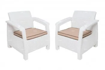 Комплект кресел TWEET Double Seat, цвет: белый