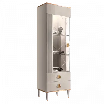 Витрина 1-ств. (левая) Римини СОЛО (слоновая кость золото) РМВ1-1С (s) - Выставка м. Марьина роща