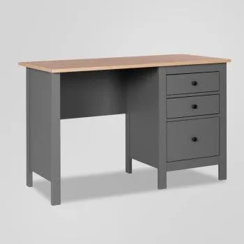 САГА стол письменный 120х56 серый/ясень