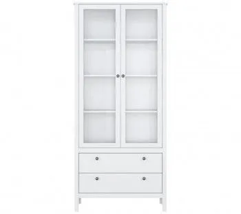 Шкаф-витрина Ева (Хельга) REG2W2S белый