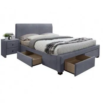 Кровать Halmar MODENA 3 (серый) 160/200