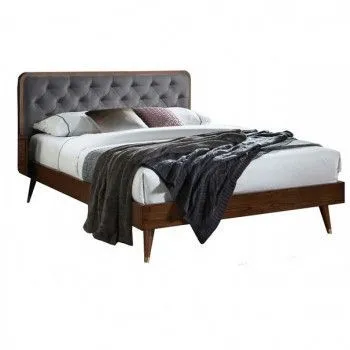 Кровать Halmar CASSIDY (серый/орех) 160/200