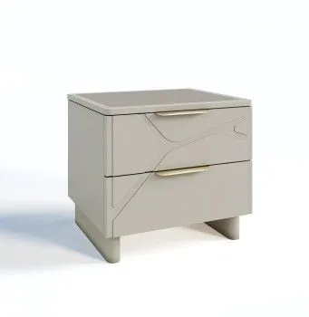 Тумба прикроватная Лейла светло серый камень