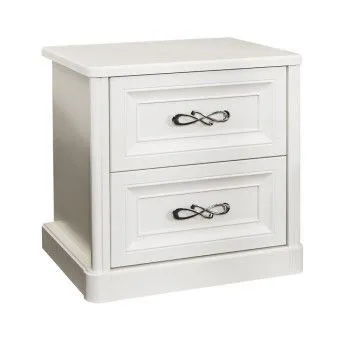 Тумба прикроватная Мишель белый матовый
