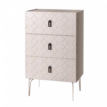 Лобня - Комод Bogemia-Farfalle (Слоновая кость) (Lakobel/Черный) БМКМ-1(Fa)