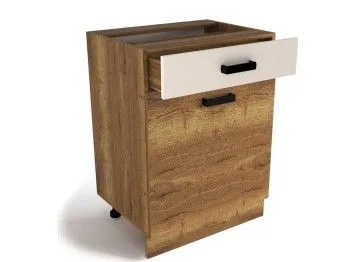 Стол с ящиком СЯД-60, Адель (600*470*820) Дуб галифакс Табак, 20117