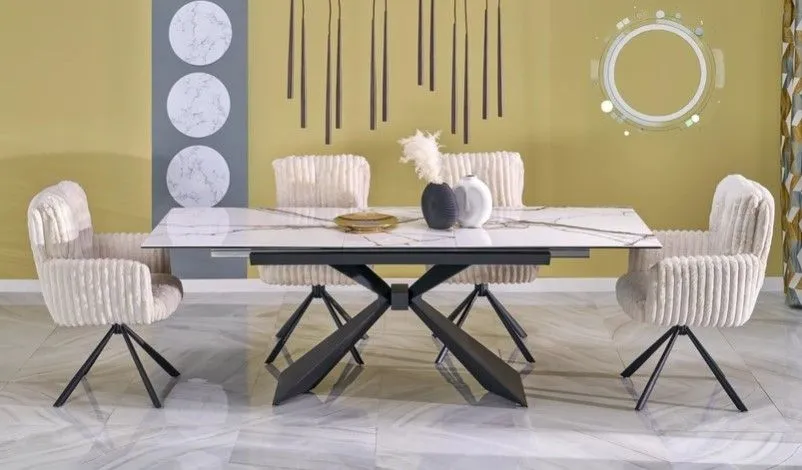 Стул кухонный Halmar K572 поворотный (кремовый/черный) | изображение 6