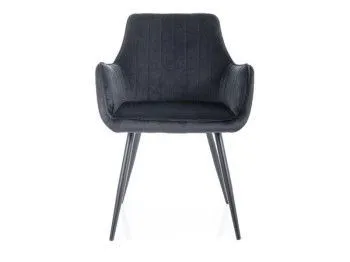 Стул кухонный Signal APPLE Velvet Bluvel 19 (черный/черный)