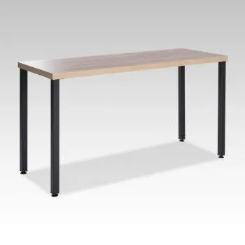 ИНГАР 2/ТТ стол письменный 140x75x55, дуб беленый/черный