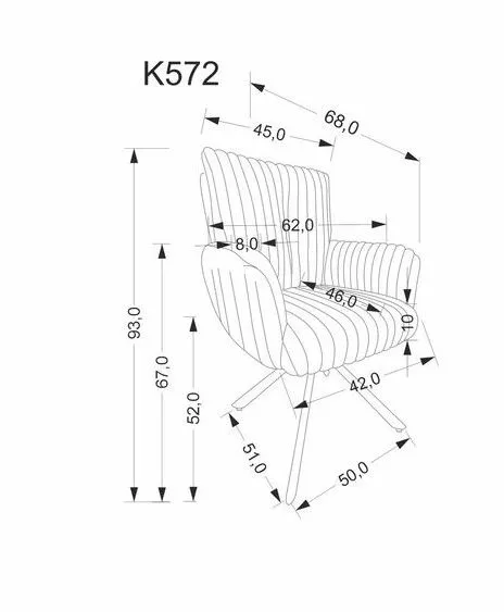 Стул кухонный Halmar K572 поворотный (кремовый/черный) | изображение 7