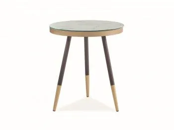 Стол журнальный Signal VEGA C (мраморный эффект/черный)