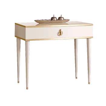 Стол туалетный узкий Римини (Слоновая кость/Золото) РМСТ-1[9]