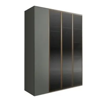 Шкаф 4-х дв. Bogemia Air (Серый/Золото) БМШ2/4(3)