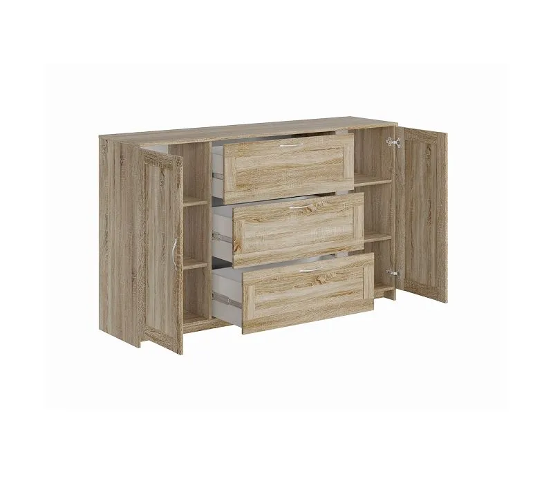 БРИМНЭС / СИРИУС тумба ИКЕА / IKEA 2 двери и 3 ящика 156х95 сонома | изображение 2