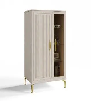 Витрина Замира 2-ств низкая бежевый