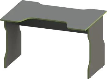 Стол компьютерный Вардиг, 120х75х82 см, антрацит/лайм