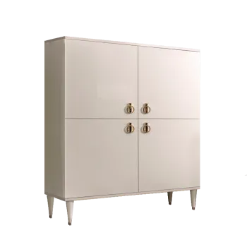 Пенал 4 двери Римини (Бежевый/Золото) РМП-3