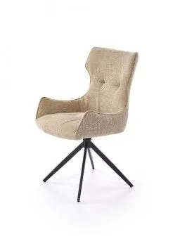 Стул кухонный Halmar K573 поворотный (бежевый/черный)