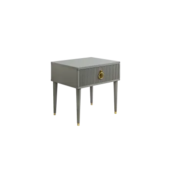 Тумба прикроватная Римини СОЛО (Серый/Золото) РМТП-1(s)