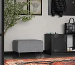 Пуф Киркас светло-серый, рогожка | изображение 3