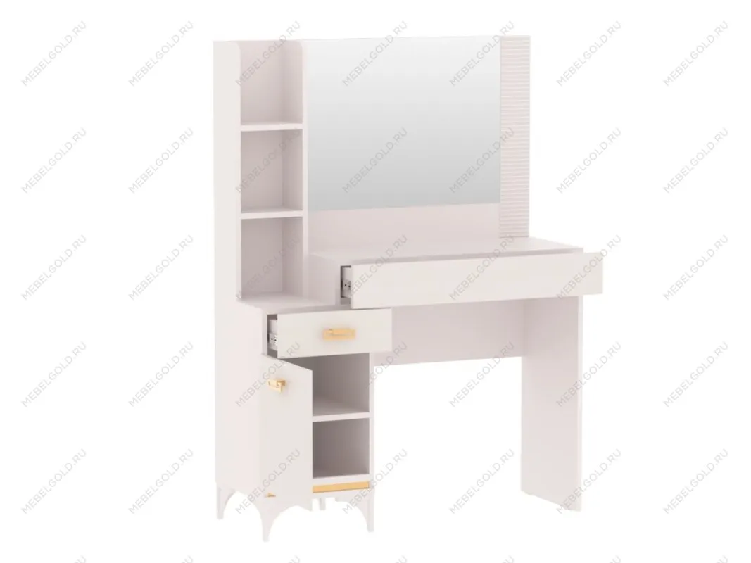 Столик туалетный, Сиде (1000*373*1372) Белый, 12914 | изображение 1