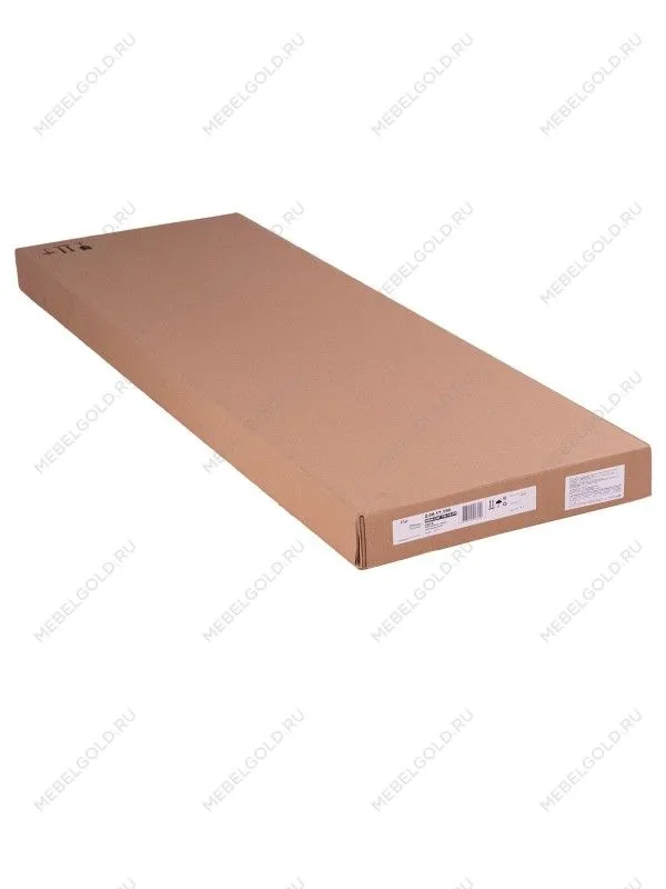 Полка навесная Сага, 2 секции, белая/ясень | изображение 6