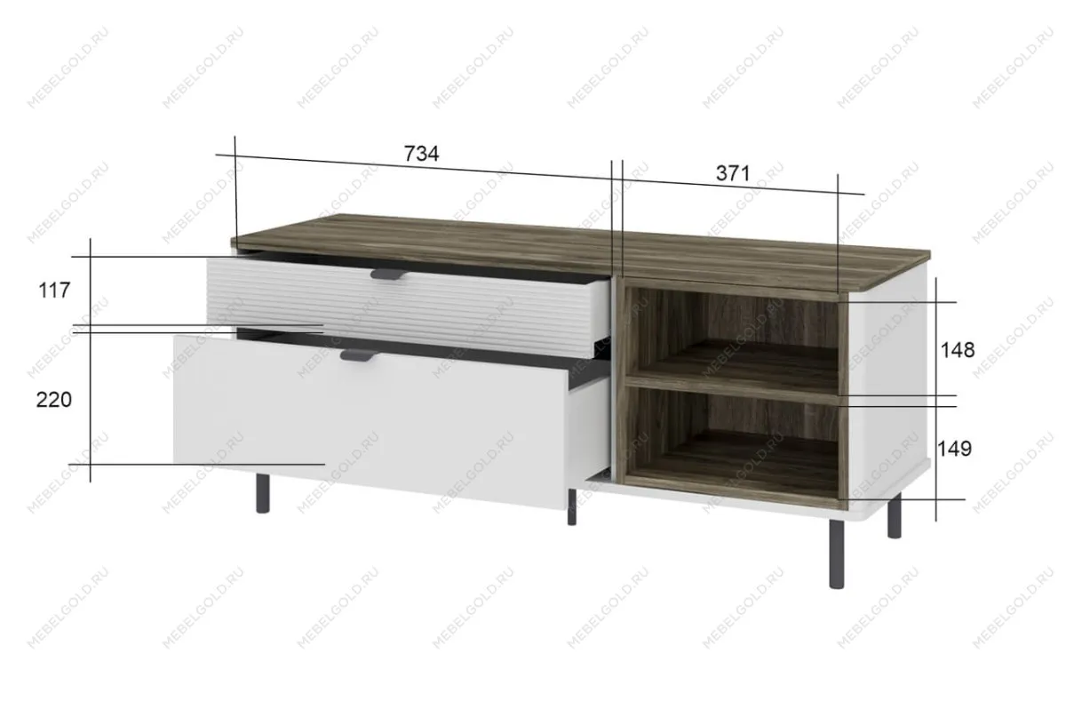 Тумба Симпл RTV 2S2N | изображение 2