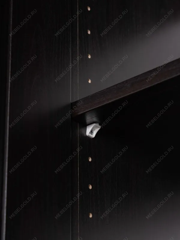 Шкаф Макс, 2 двери, 75х61х233 см, черно-коричневый, дуб венге | изображение 7