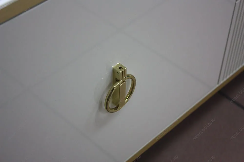 Витрина 1-ств. (правая) Римини СОЛО (белый золото) РМВ1-1С (s) - Выставка Балашиха | изображение 3