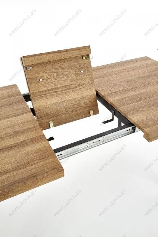 Стол обеденный Halmar BERLIN, раскладной (орех/черный) | изображение 8