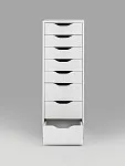 Комод Ингар, 8 ящиков, 36x102x53 см, белый | изображение 12